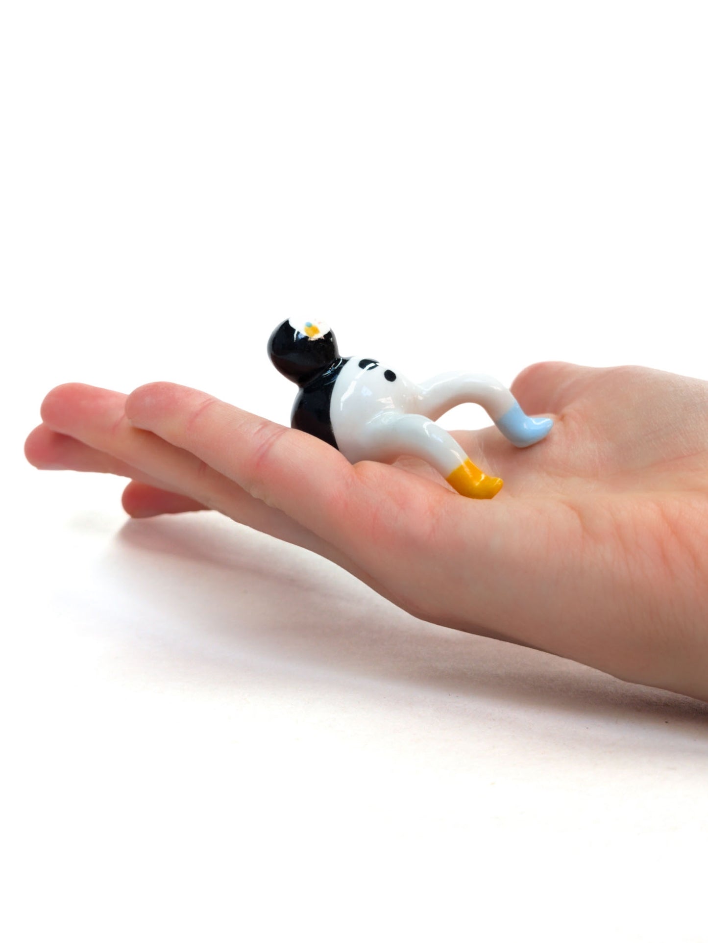 goatPIERROT Ceramic Art Toy [Classic Tinybirdman, Ledge Sitter]