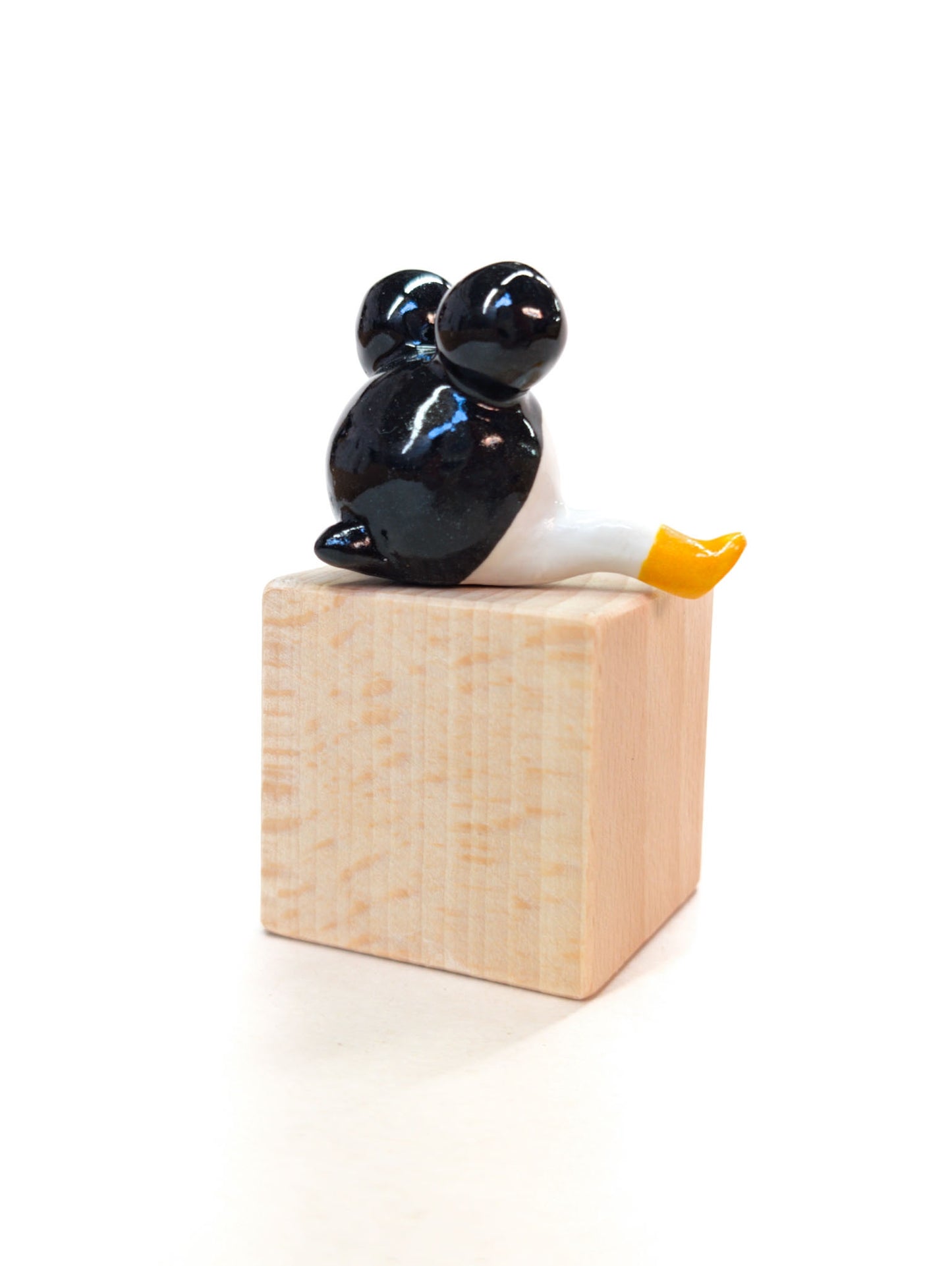 goatPIERROT Ceramic Art Toy [Classic Tinybirdman, Two-Headed]