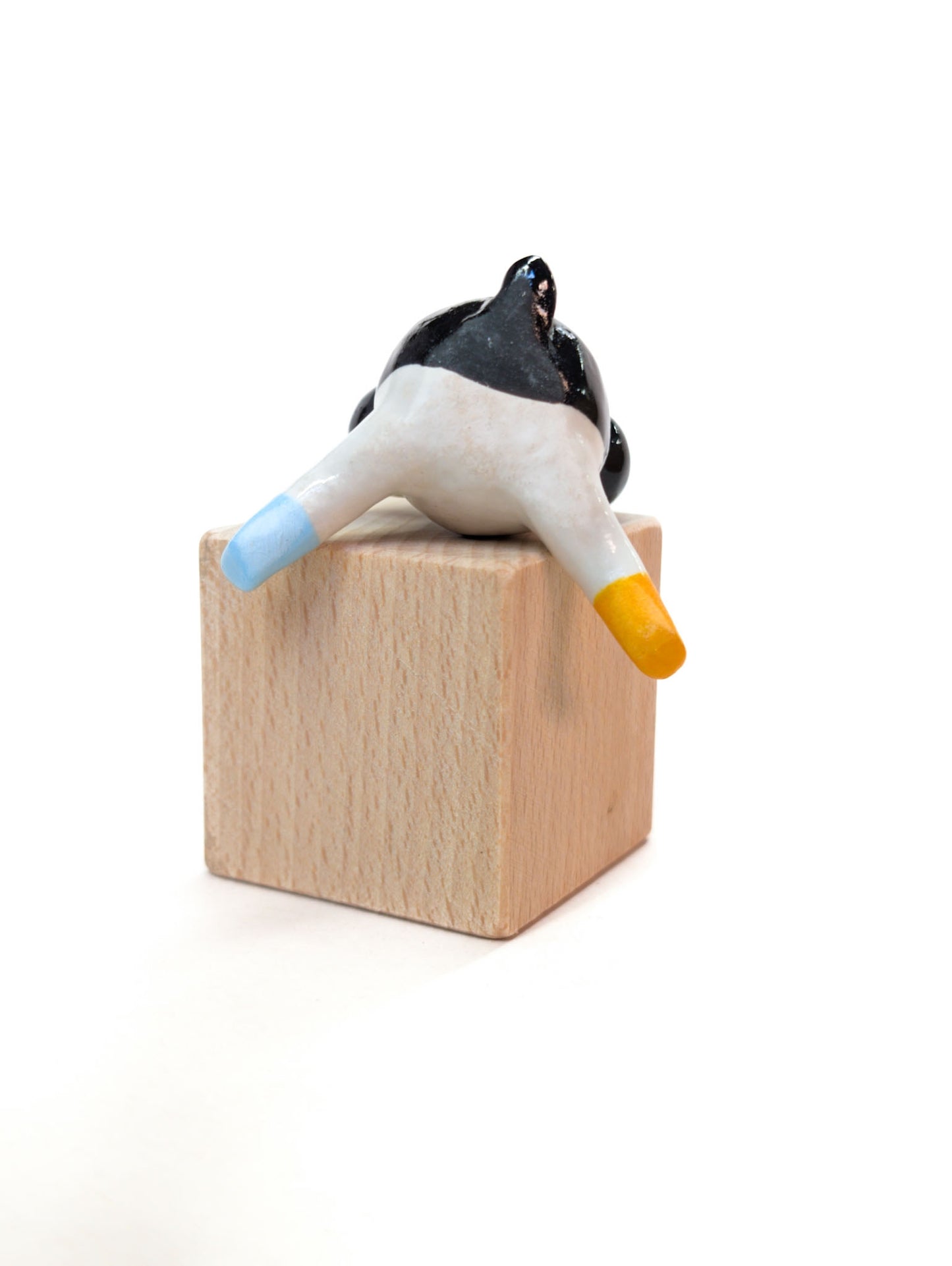 goatPIERROT Ceramic Art Toy [Classic Tinybirdman, Two-Headed]