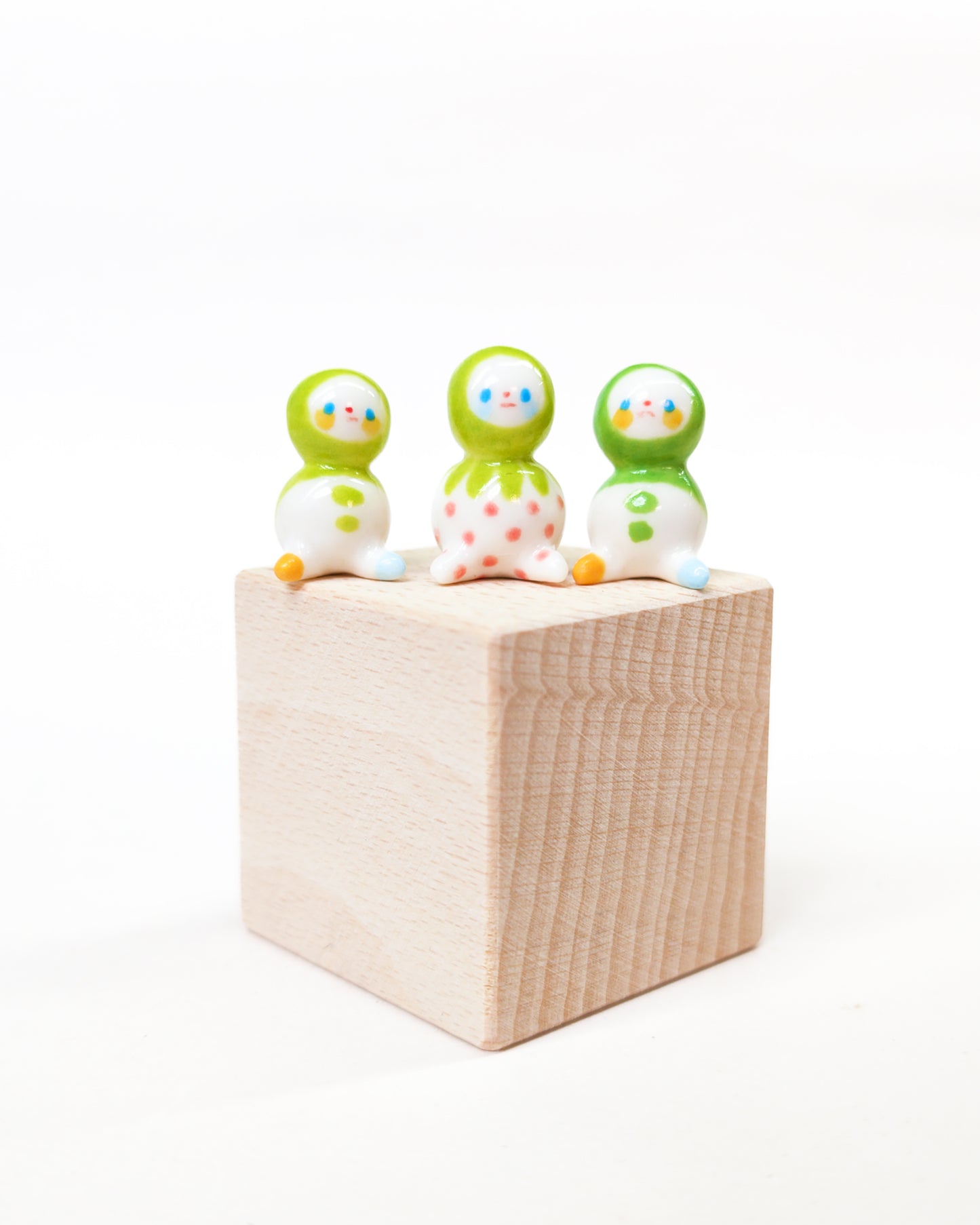 goatPIERROT Ceramic Art Toy [Classic Green Bobblenubbin Collection]
