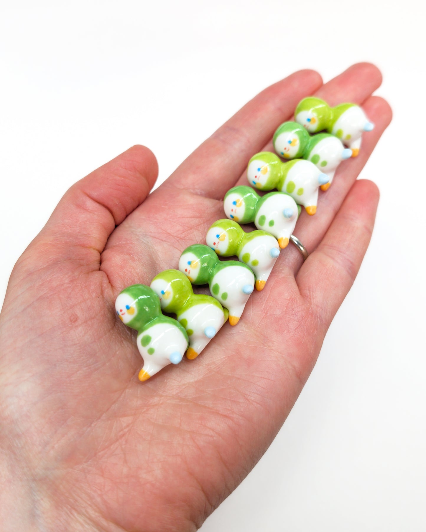 goatPIERROT Ceramic Art Toy [Classic Green Bobblenubbin Collection]