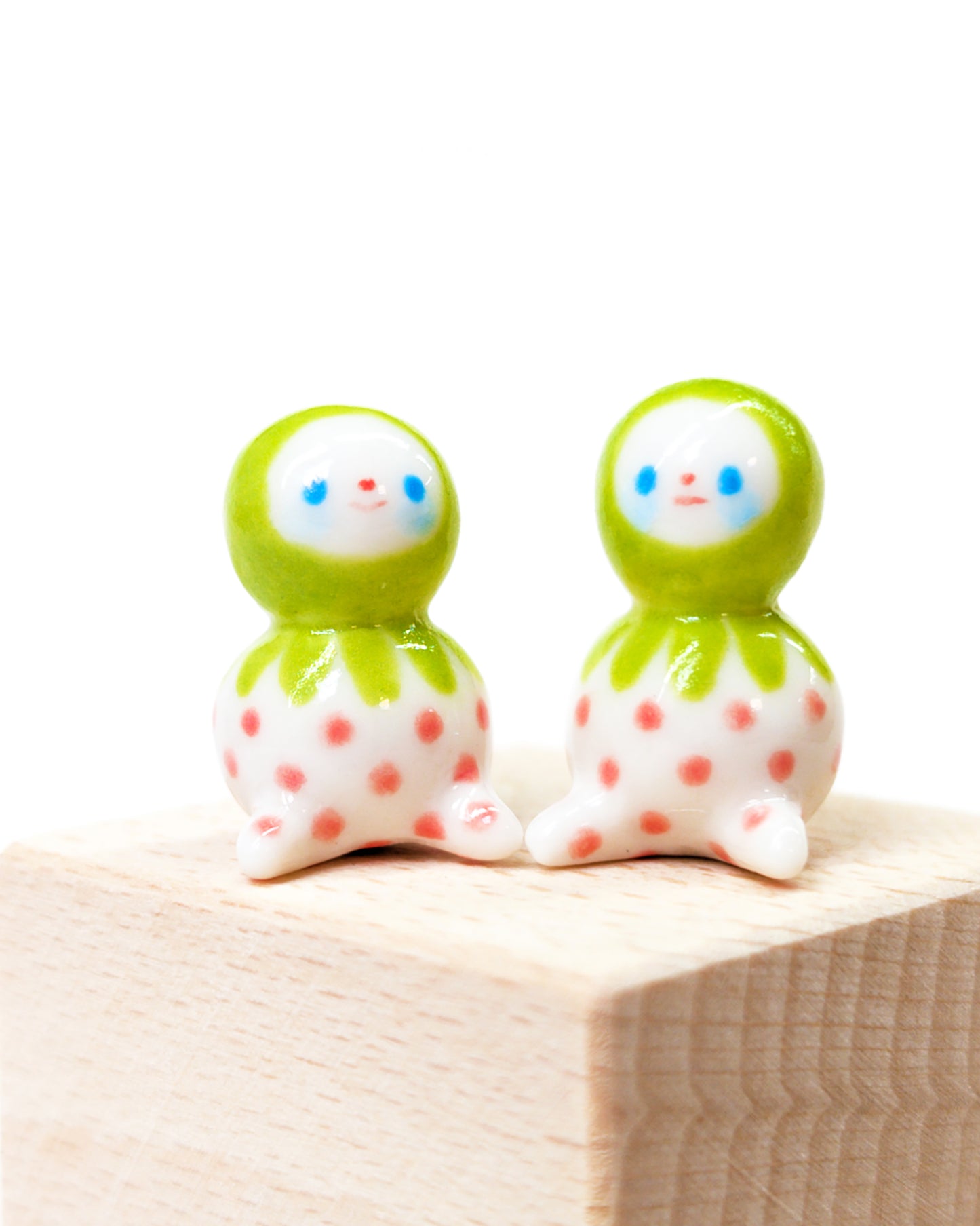 goatPIERROT Ceramic Art Toy [Classic Green Bobblenubbin Collection]