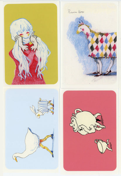 goatPIERROT Art Sticker Set #12 [3.3 x 2.17 inches]