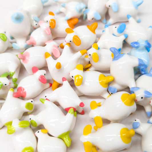 goatPIERROT Ceramic Art Toy [Porcelain Pupnubbin: Mystery color, choice of size and pose]