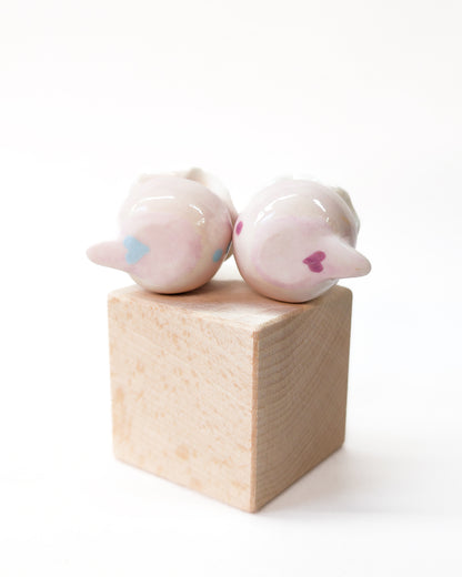 goatPIERROT Ceramic Art Toy [Cat Pierrot Birbauble, 1.6" tall, SECONDS]