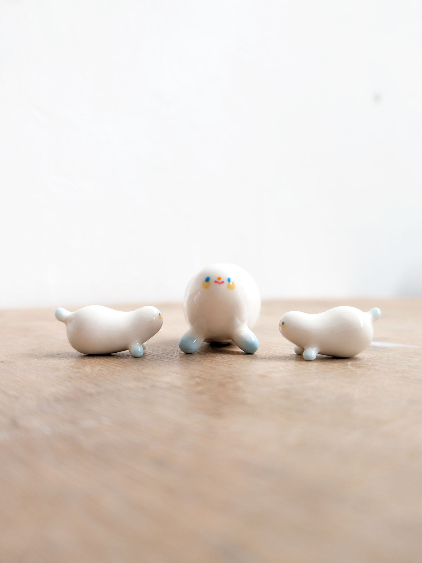 goatPIERROT Ceramic Art Toy [Frostbitten Snowblob]