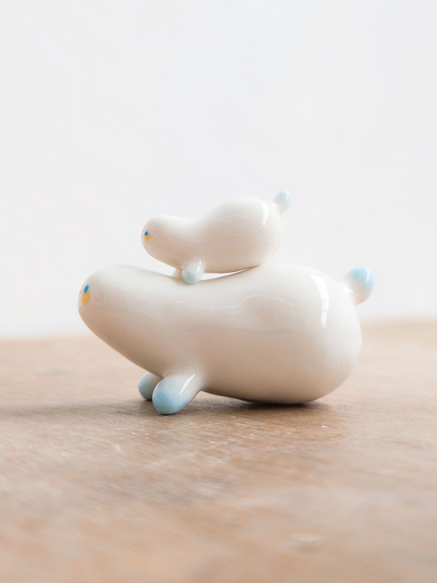 goatPIERROT Ceramic Art Toy [Frostbitten Snowblob]