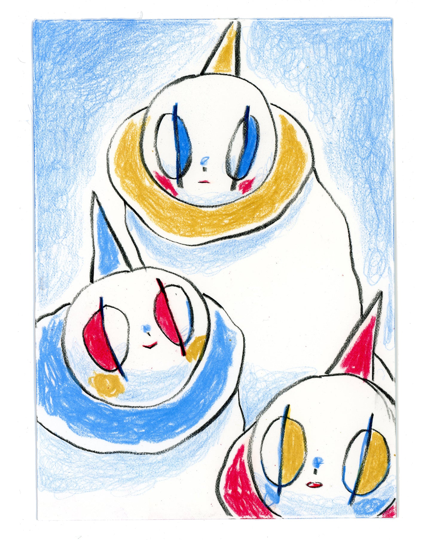 Drawing #14: "Holsomclown Trio"