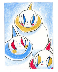 Drawing #14: "Holsomclown Trio"