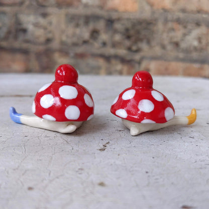 Tinybirdman Ceramic Art Toy [Amanita Muscaria]