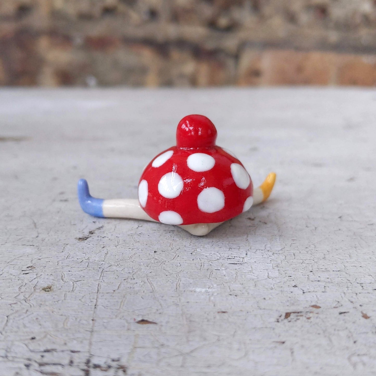 Tinybirdman Ceramic Art Toy [Amanita Muscaria]