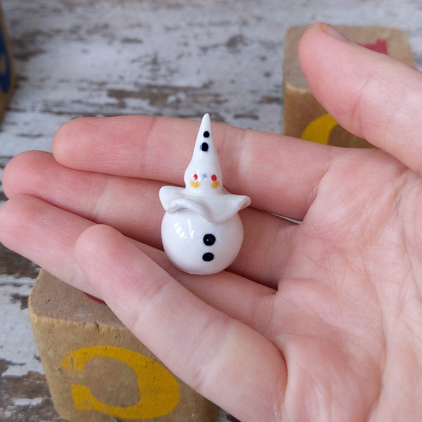 Birbauble Ceramic Art Toy [Pierrot]