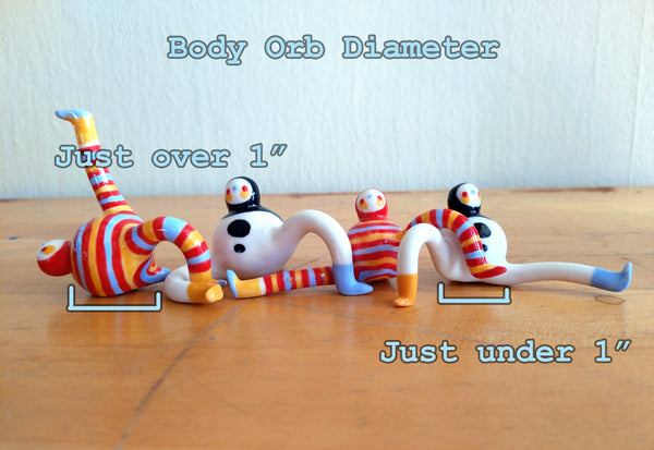 Tinybirdman Ceramic Art Toy [22.020: Tangerine Classic]