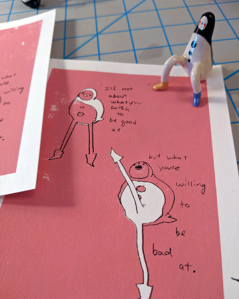 goatPIERROT Art Print #1: Tinybirdman Be Bad [Screen