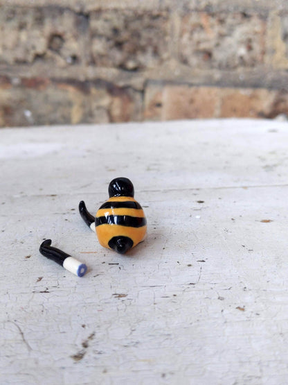 Tinybirdman Ceramic Art Toy [Injured Bee + Leg]