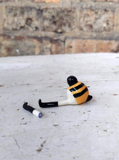 Tinybirdman Ceramic Art Toy [Injured Bee + Leg]