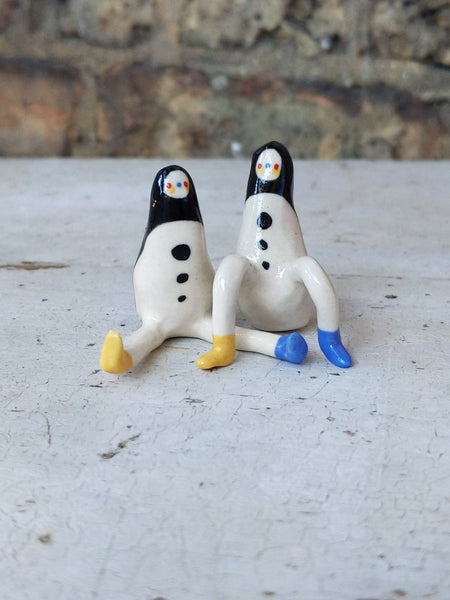 Longestbirdman Ceramic Art Toy [Set of Two, Early 2020 Prototypes]