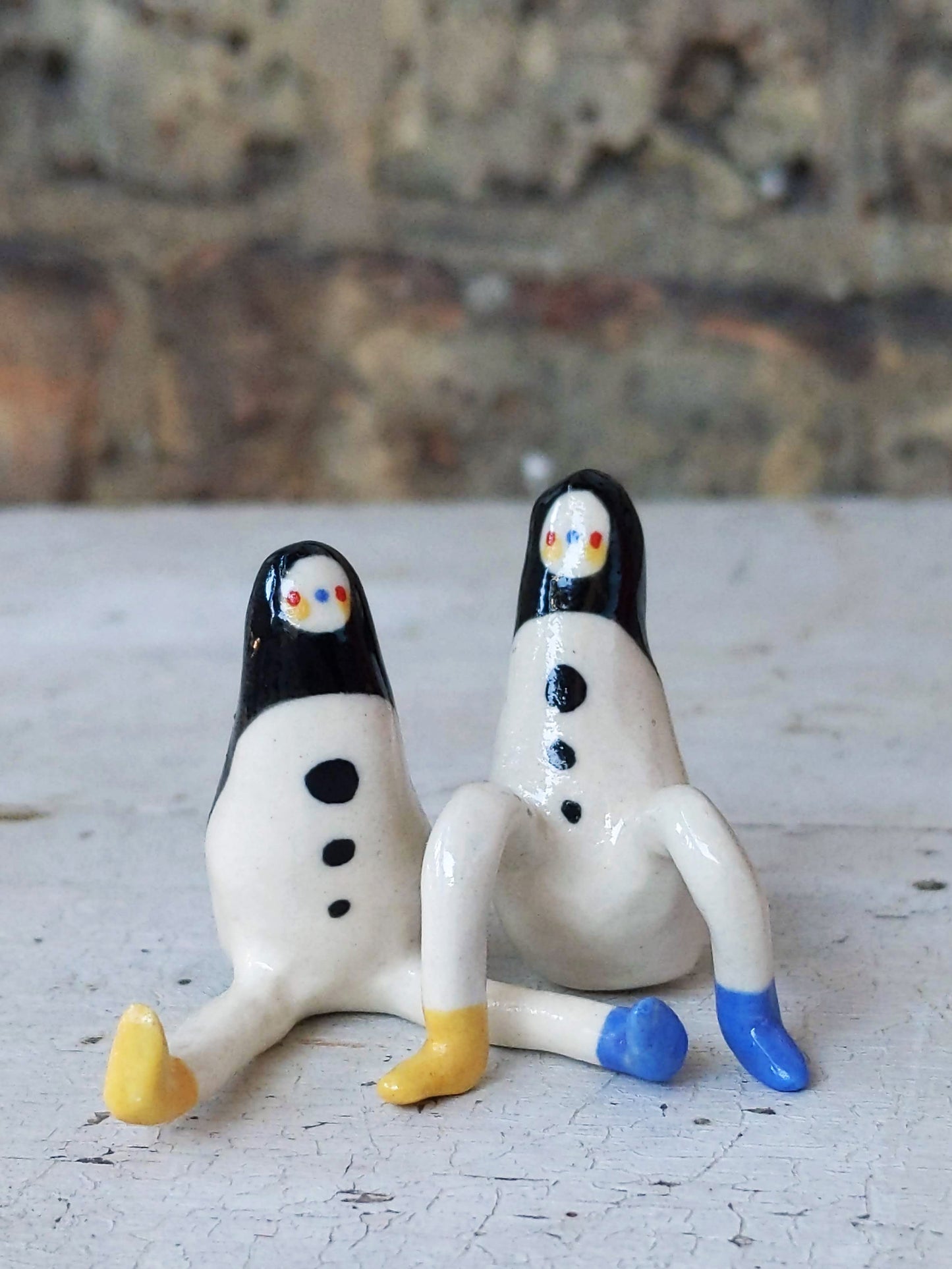 Longestbirdman Ceramic Art Toy [Set of Two, Early 2020 Prototypes]