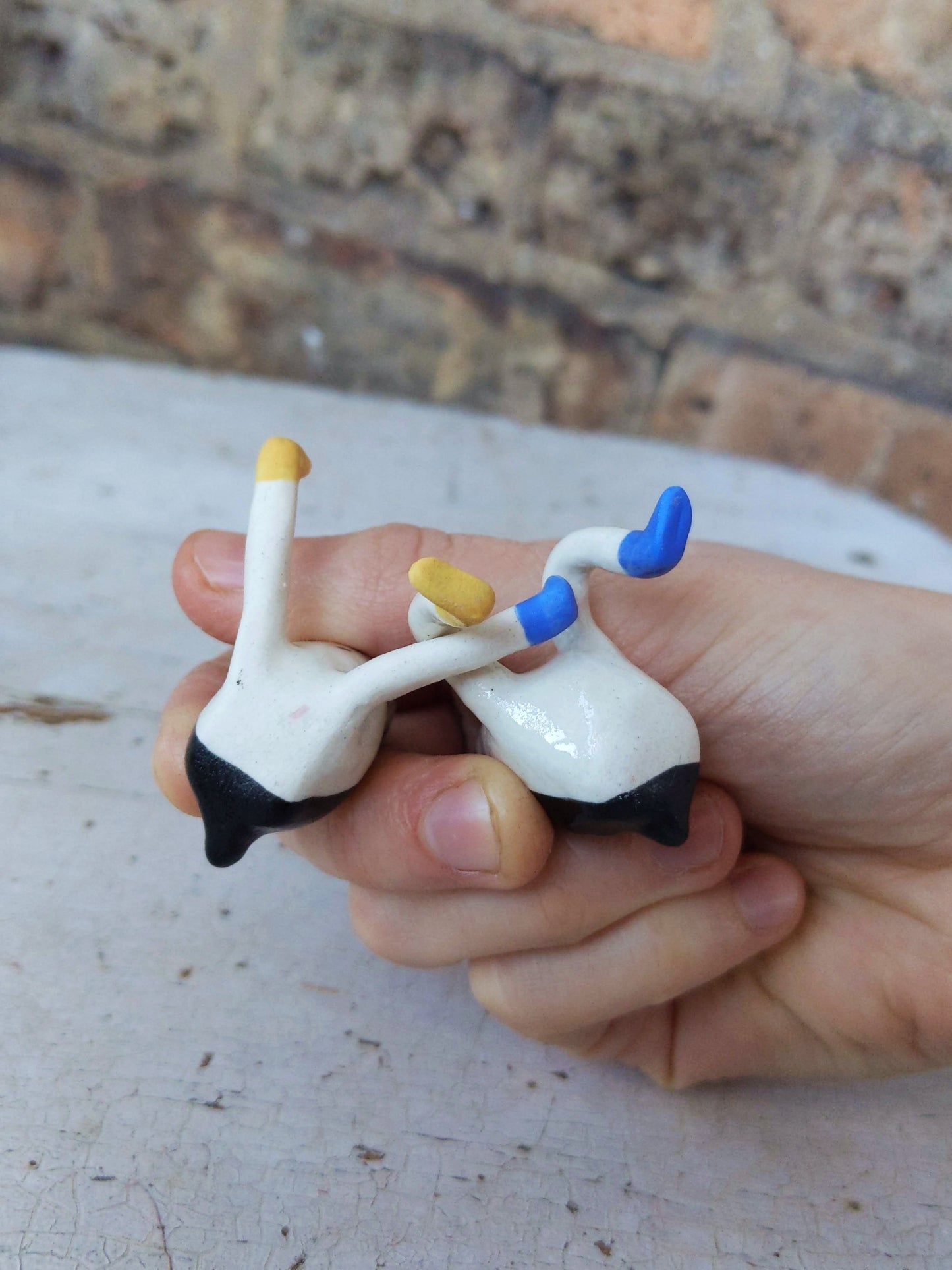 Longestbirdman Ceramic Art Toy [Set of Two, Early 2020 Prototypes]