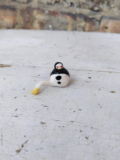 Tinybirdman Ceramic Art Toy [One-legged]