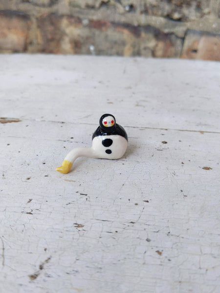 Tinybirdman Ceramic Art Toy [One-legged]