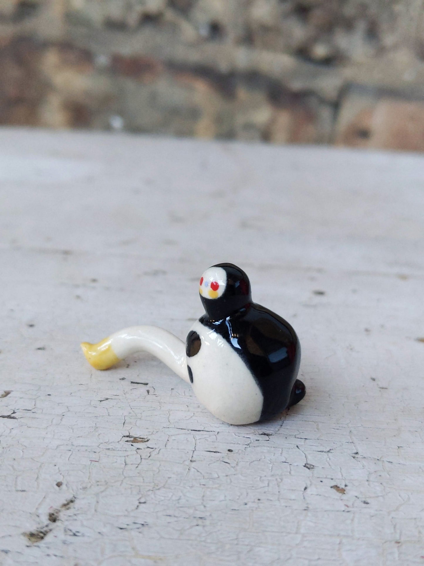 Tinybirdman Ceramic Art Toy [One-legged]