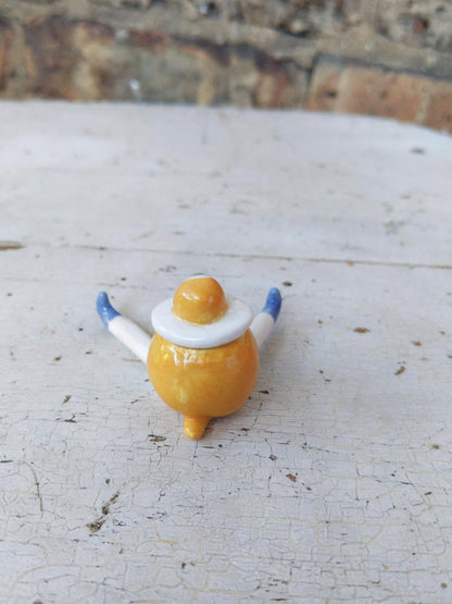 Tinybirdman Ceramic Art Toy [Imperfect Egg, minor surface flaws]