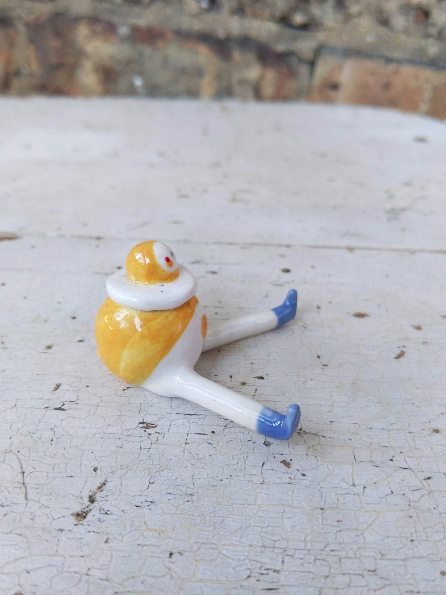 Tinybirdman Ceramic Art Toy [Imperfect Egg, minor surface flaws]