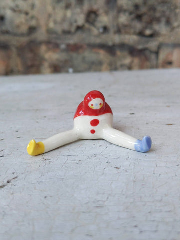 Tinybirdman Ceramic Art Toy [Red Prototype]