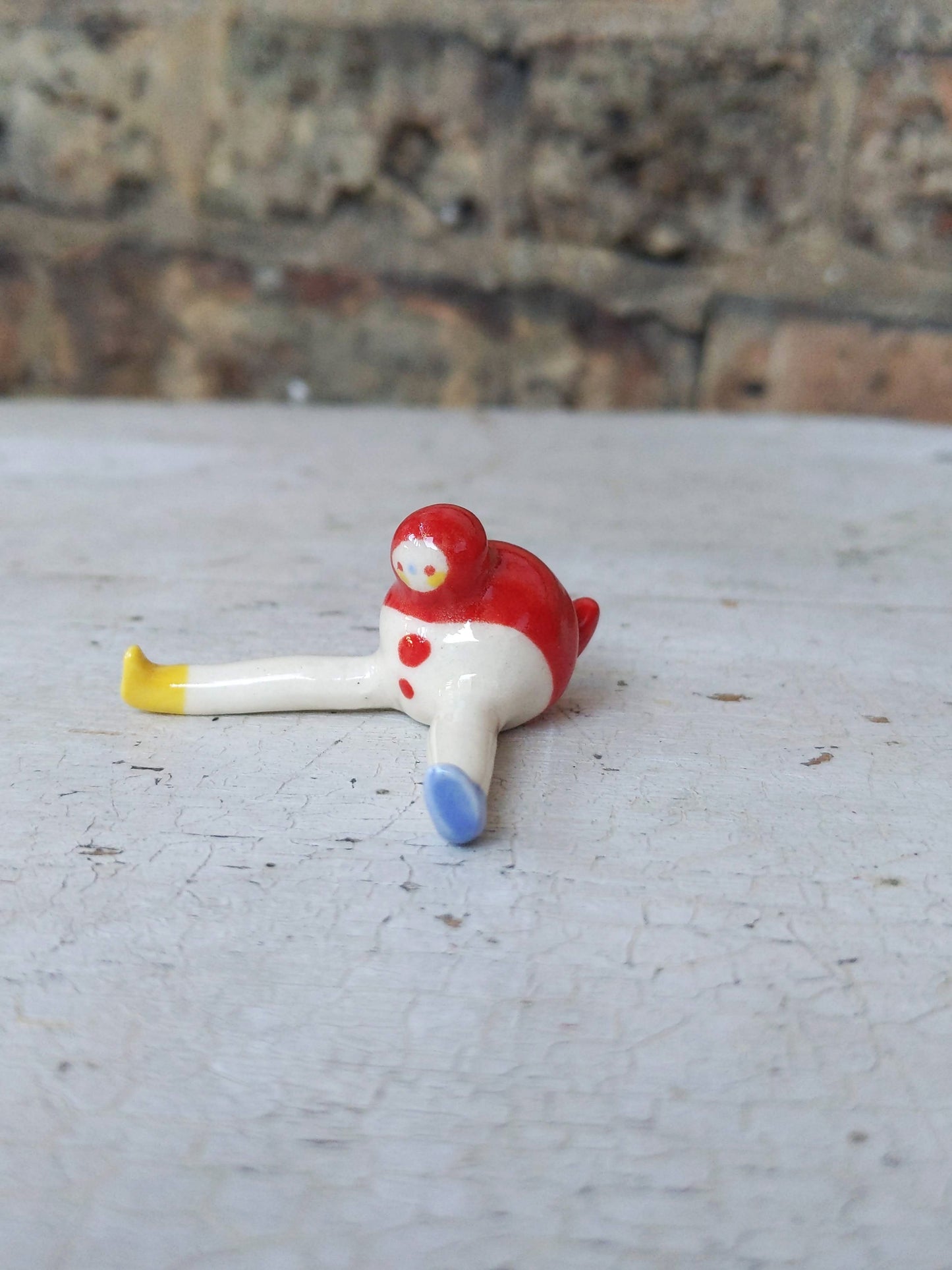 Tinybirdman Ceramic Art Toy [Red Prototype]