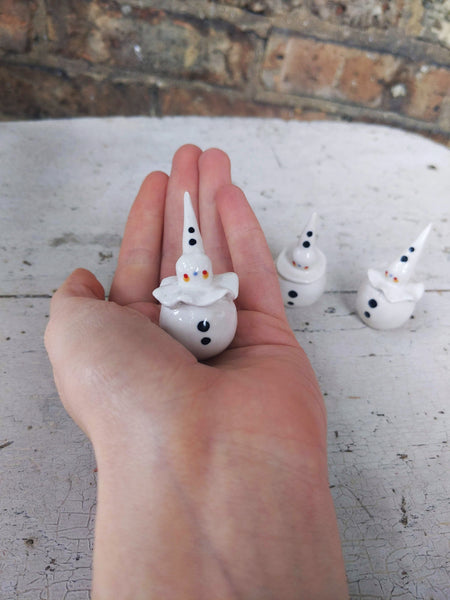 Birbauble Ceramic Art Toy [Gumball-sized Pierrot]