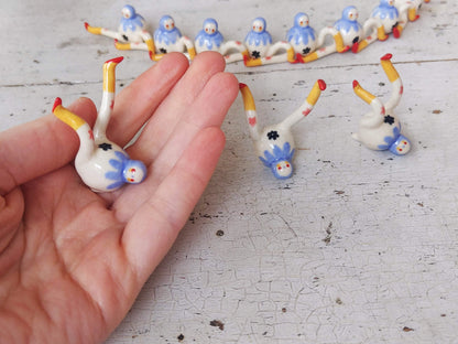 Tinybirdman Ceramic Art Toy [Blue Flower]