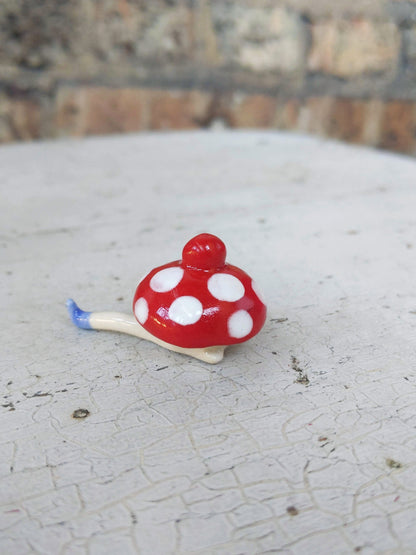 Tinybirdman Ceramic Art Toy [Amanita Muscaria]