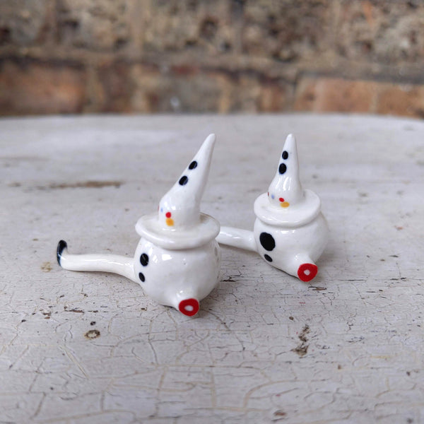 Tinybirdman Ceramic Art Toy [Injured Pierrot]