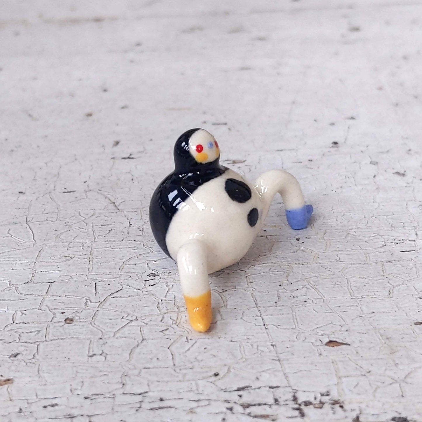 Tinybirdman Ceramic Art Toy [Macaroni Pose]