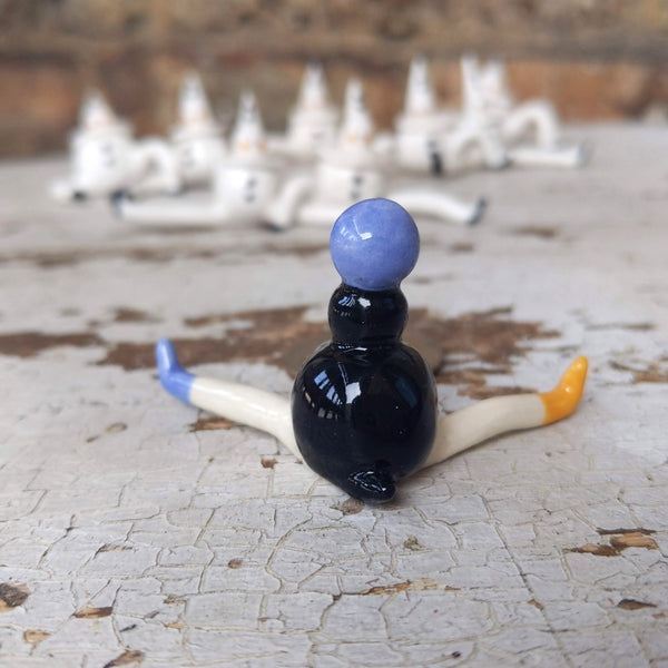 Tinybirdman Ceramic Art Toy [Blue Juggler]