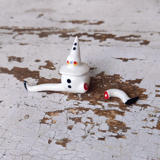 Tinybirdman Ceramic Art Toy [Injured Pierrot]