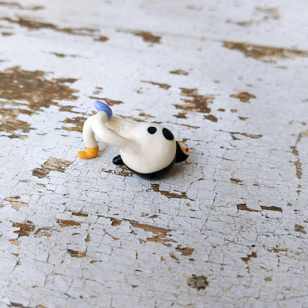 Tinybirdman Ceramic Art Toy [Cloudwatching Pose]
