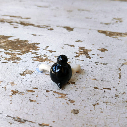 Tinybirdman Ceramic Art Toy [Knees Up]