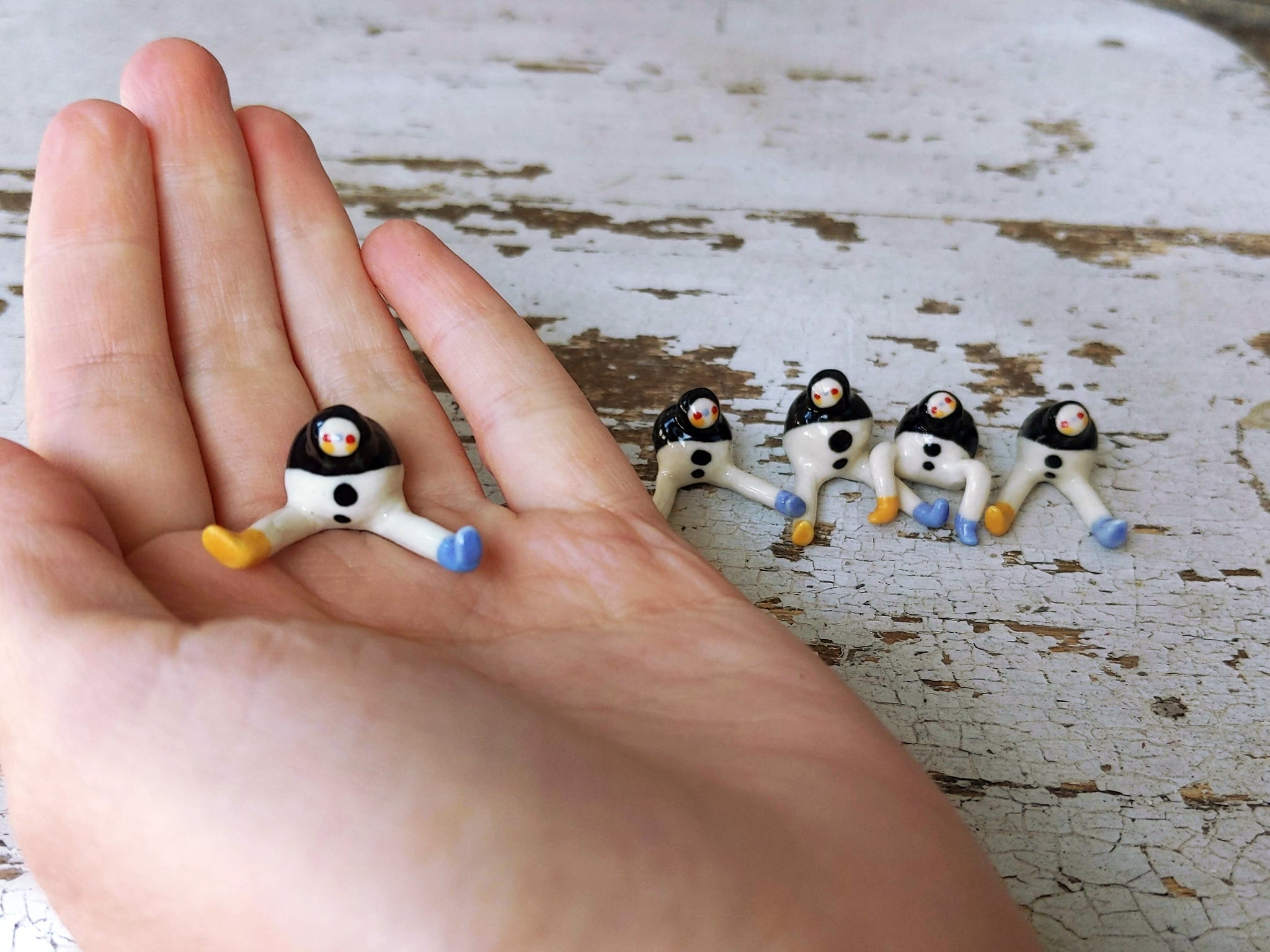 Tinybirdman Ceramic Art Toy [Extra Small, Pack of 5]