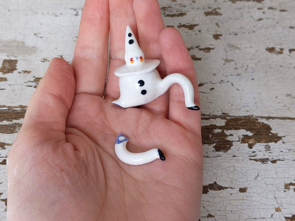 Tinybirdman Ceramic Art Toy [Injured Pierrot, Blue Blood]