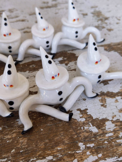 Tinybirdman Ceramic Art Toy [April's Pierrot Seconds - minor flaws]