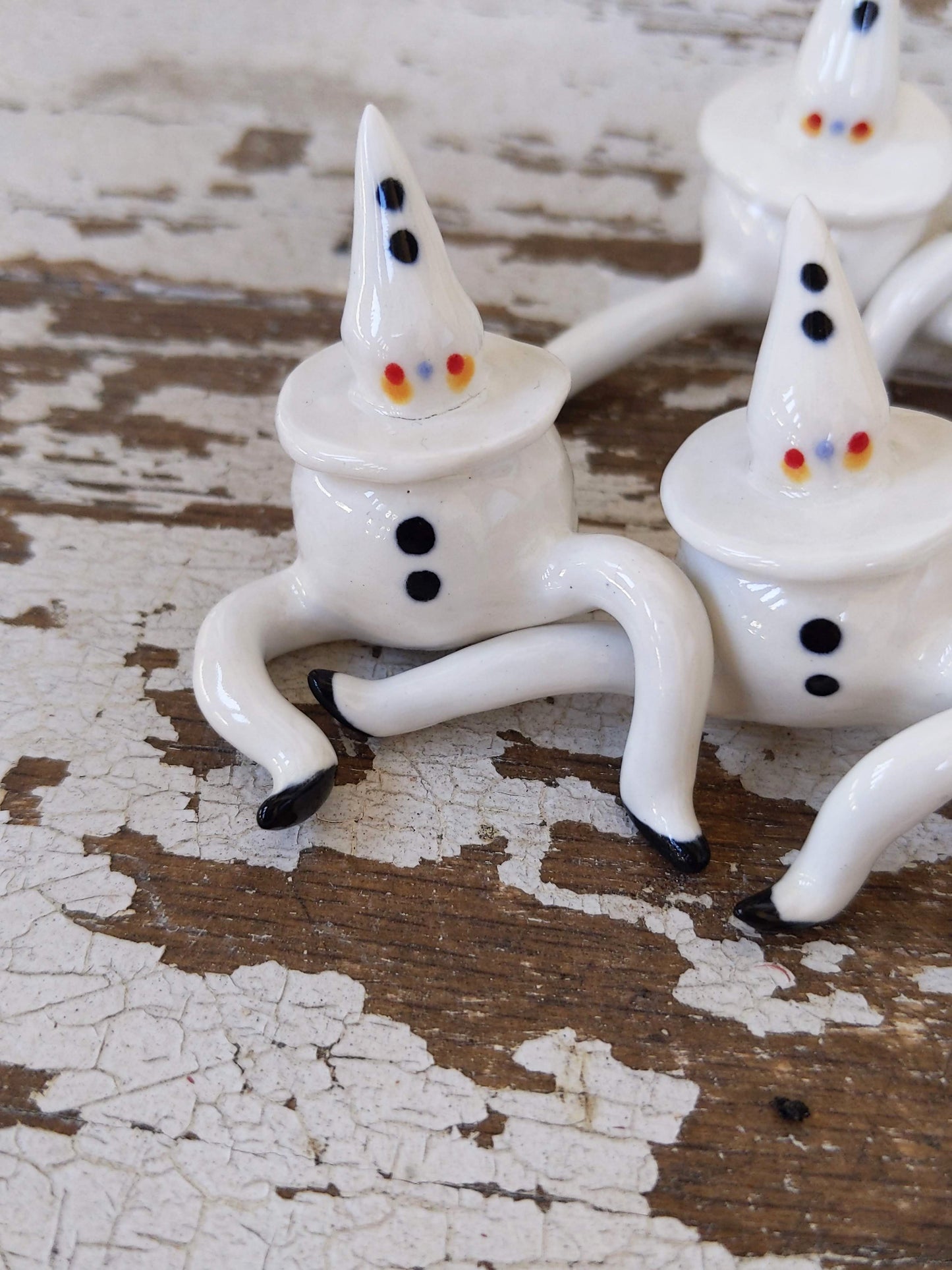 Tinybirdman Ceramic Art Toy [April's Pierrot Seconds - minor flaws]