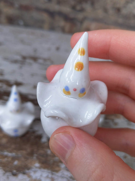 Birbauble Ceramic Art Toy [Pastel Pierrot, Large, Flawed Seconds]