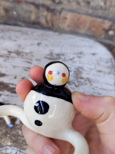 Tinybirdman Ceramic Art Toy [Large Tinybirdman! 2.25 inch body diameter, 5 inches from toe to toe]