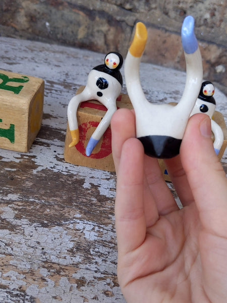 Tinybirdman Ceramic Art Toy [Ledge-sitters, Batch of Three]