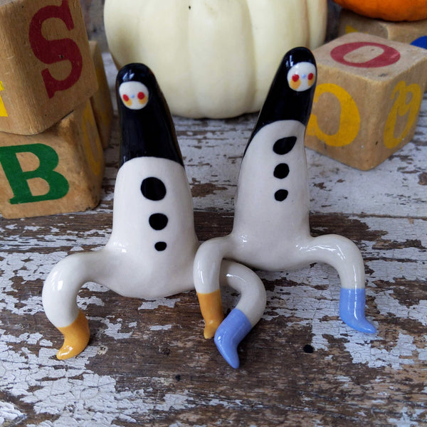Tinybirdman Ceramic Art Toy [Extra Large Longestbirdman Duo - Set of Two]