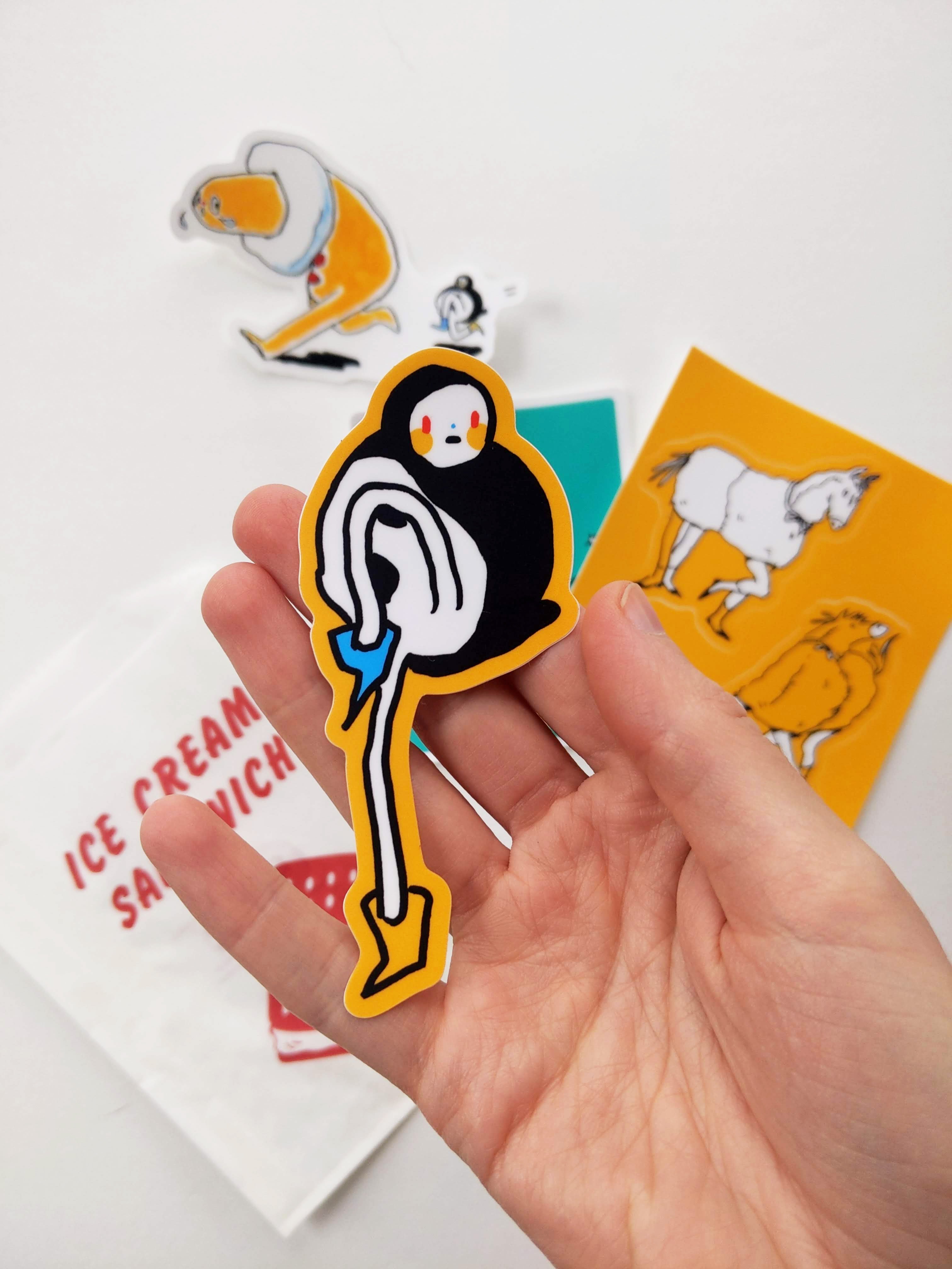 Prancing Tinybirdman Sticker [Matte, Die Cut, UV-resistant Vinyl ...