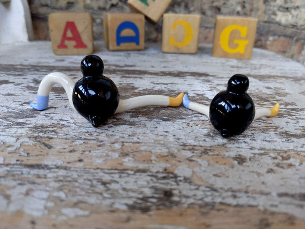 Tinybirdman Ceramic Art Toy [Duo, Smaller and Larger]