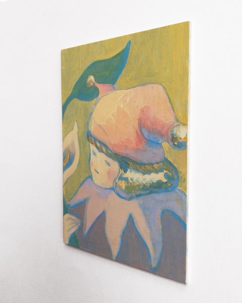 Painting #6: "Sekiguchi Lily Pierrot Color Study" 5 x 7 inches,  Oil on Panel